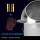 304 Stainless Vent Dryer Hood External Extractor